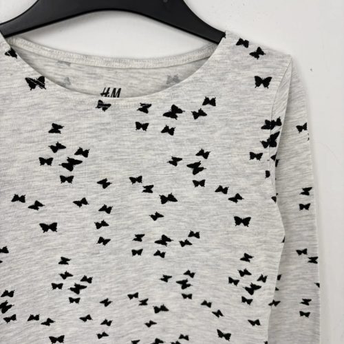 H&M pillangós hosszú ujjú felső 110-116