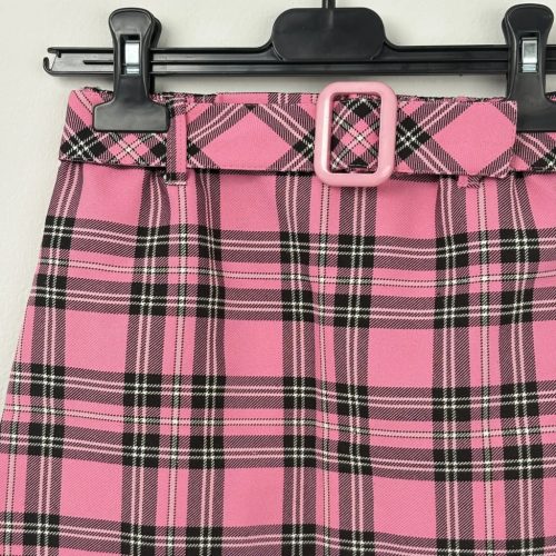 Palomino rózsaszín kockás szoknya 122