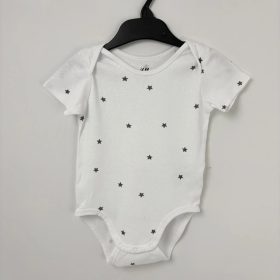 H&M fehér csillagos body 80