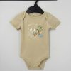 Bézs elefántos rövid ujjú body 74-80