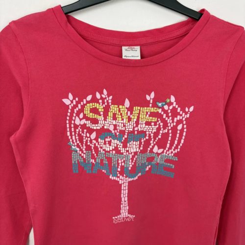 S.Oliver pink mintás hosszú ujjú felső 122-128