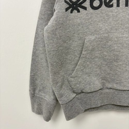 Benetton Szürke kapucnis fiú pulóver (104)