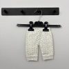 Fehér csillagos baba leggings (újszülött)