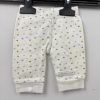 Fehér csillagos baba leggings (újszülött)