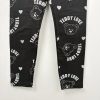Fisherfield Fekete maci-szívecskés lány leggings (110)
