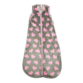   Scamp - Szürke-rózsaszín 'szívecskés' hálózsák (104-110)