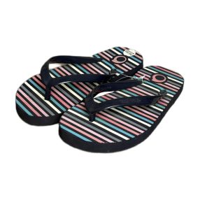 Színes csíkos lábujjas papucs (29-30)