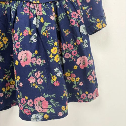 Mini Club Sötétkék virágos kislány ruha 86-92