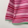 Rózsaszín csíkos lány polár pulóver (86-92)