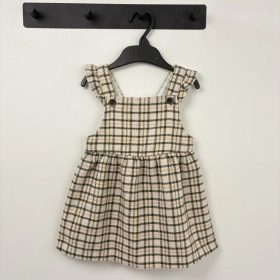 F&F Kockás baba ruha 80
