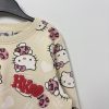 Sanrio Bézs Hello Kitty mintás lány pulóver (122)