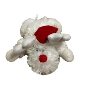 Fehér karácsonyi szarvas plüss 25 cm