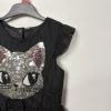 H&M Fekete cicás alkalmi ruha lányoknak (122)