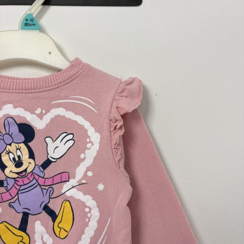 Sinsay x Disney Rózsaszín Minnie egér mintás lány pulóver (74)