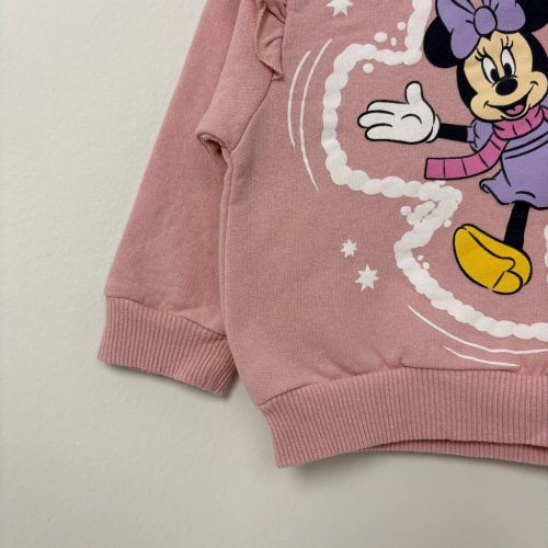Sinsay x Disney Rózsaszín Minnie egér mintás lány pulóver (74)