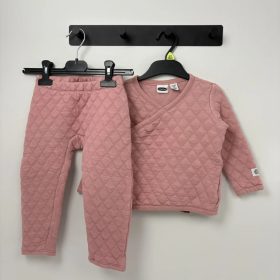   Lily & Dan Rózsaszín steppelt melegítő együttes, lány (86-92)