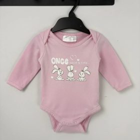 Ergee rózsaszín nyuszis body 68