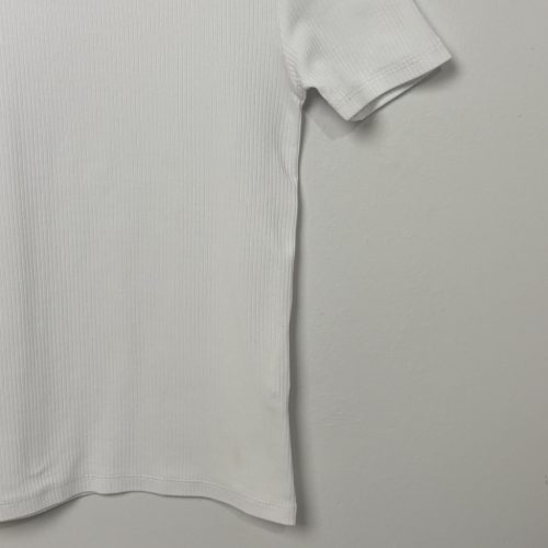 FB Sister Fehér bordázott mintás póló, lány (146)